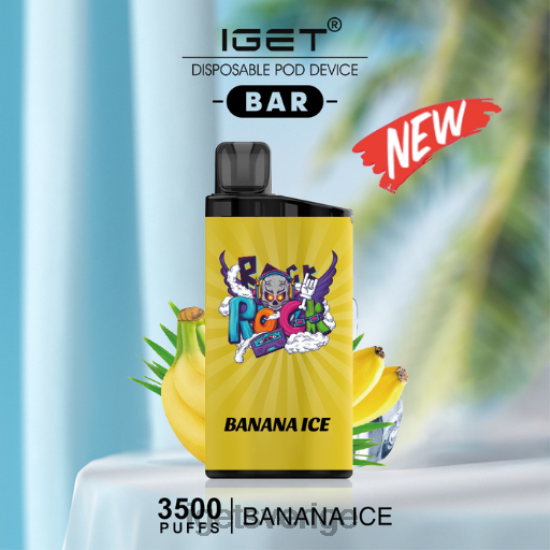 iget bar - 3500 puffar 88HR6469 bananis - IGET Vape Online