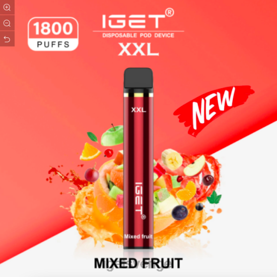 iget xxl - 1800 puffar 88HR6489 blandad frukt - IGET Vape